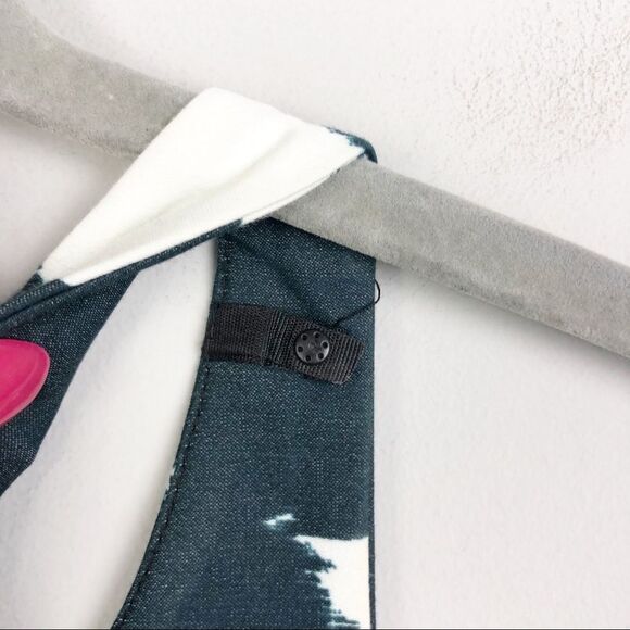 MILLY | Abstract Watercolor Floral Fit & Flare Dress Women’s Size 4 - Picture 9 of 11